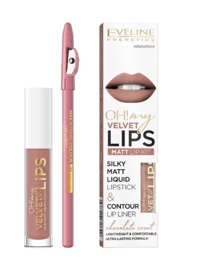 Eveline Cosmetics Oh! My Velvet Lips KIT 11 COOKIE MILKSHAKE