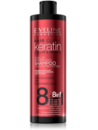 Sampon Keratin Colour Protection 8in1, 400ml, Eveline Cosmetics