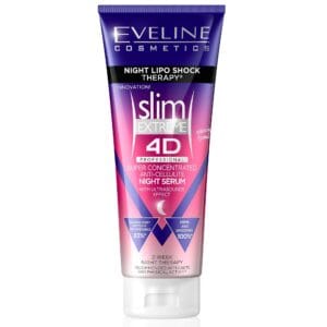Cremă anticelulitică Eveline Cosmetics Firming Slim Extreme 4D Super Concentrată cu terapie lipo-șoc de noapte